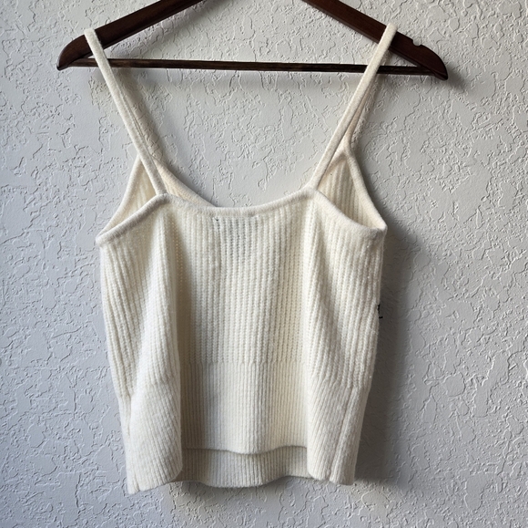 Express Lace Tank Top Knit Wool Blend Sweater Blouse Size Small - Picture 8 of 10